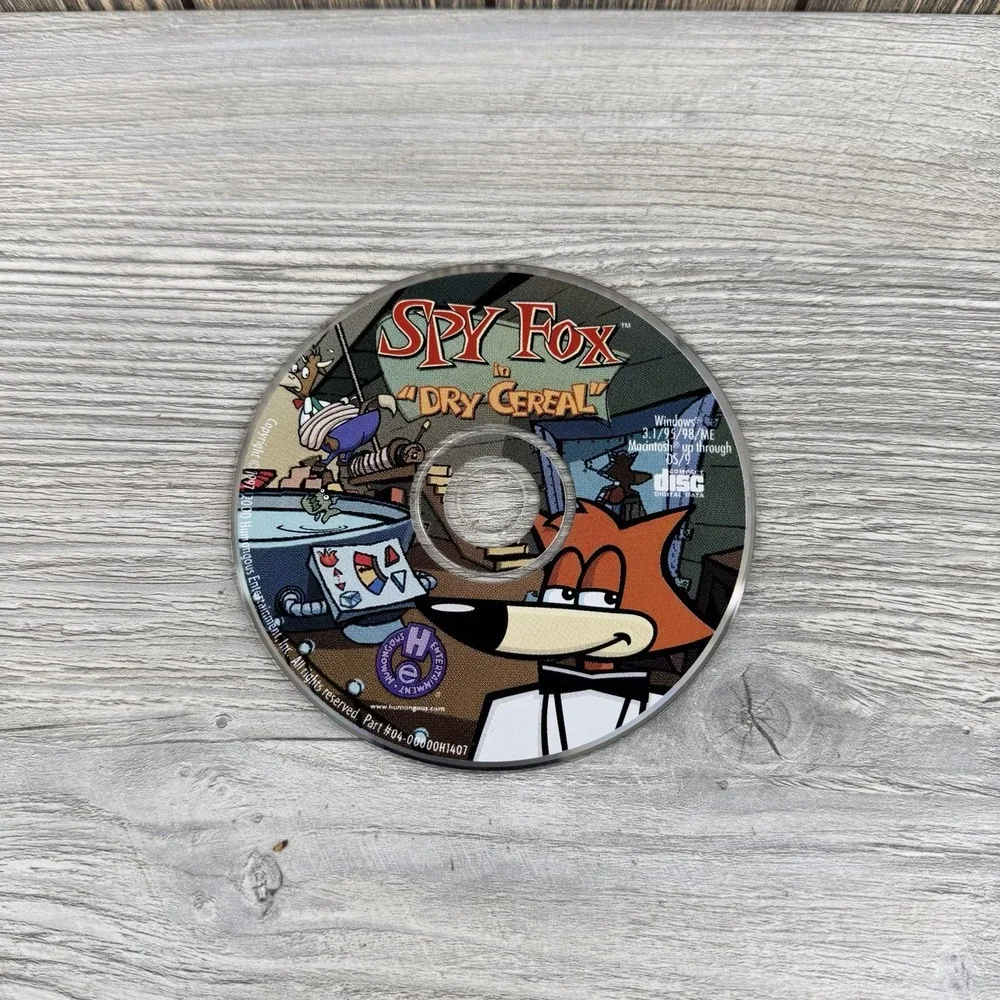 Spy Fox in Dry Cereal 1997 PC Adventure Game CD Humongous Entertainment